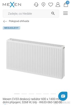 Mexen CV33deskový radiátor600 x 1400 mm NOVÝ - 2