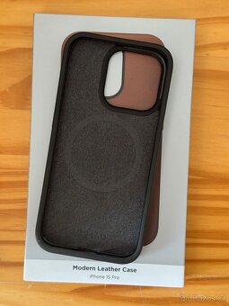 Nomad Modern Leather MagSafe kryt iPhone 15 Pro - 2