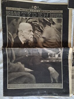 Noviny úmrtí TGM září 1937 - 2
