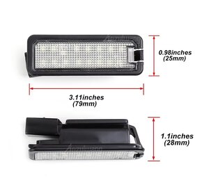 LED PODSVÍCENÍ SPZ VW GOLF PASSAT - 2