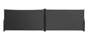 markýza dvojitá boční, rozm.160 x 600cm, antracitová - 2