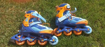 Kolečkové brusle vel 32- 35 - nošené 1 týden - 2