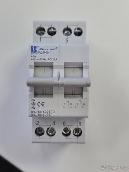 Spamel Modulární přepínač síť-agregát 2 pólový SPMP\2P40 - 2