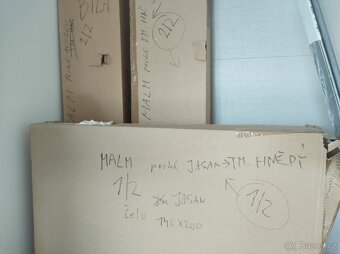 Postel 140x200- IKEA MALM-hnědá -nová - 2