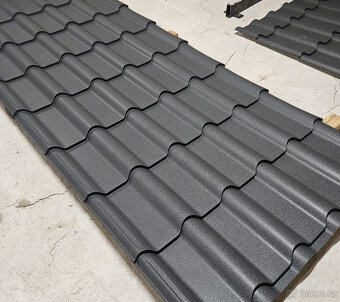 Prodám krásnou plechovou krytinu ve tvaru tašky - 2