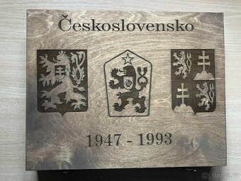 Sada komplet pamětní mince stříbro 1947-1993 Československo - 2