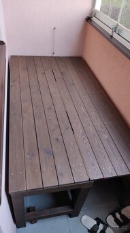 Kvalitní dřevěná rozkládací lavice - 2