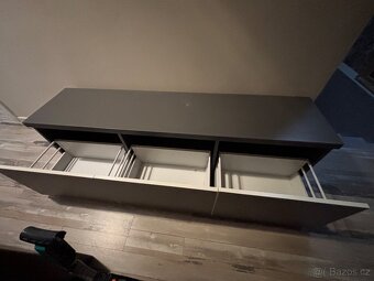 Úložná lavice šedé lamino š. 170 cm - 2