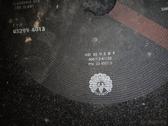 Řezné kotouče 400mm do stojanové rozbrušky, pily - 2