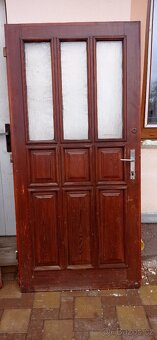 Prodám vchodové dřevěné dveře - 2