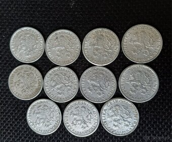 11 x 1 koruna 1950,51 a 52 - 2