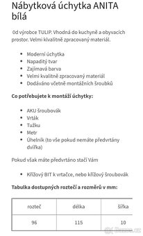 Nábytkové úchytky - 2