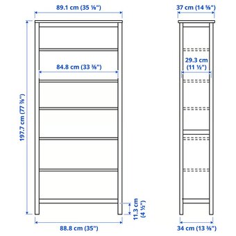 HEMNES knihovna IKEA - 2