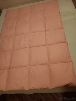 prošívaná deka 130x185 cm růžová - 2