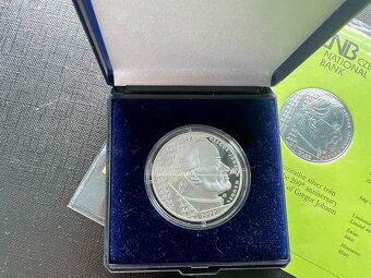 STŘÍBRNÁ MINCE ČNB 200 KČ GREGOR MENDEL - 2