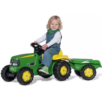 Šlapací John Deere Traktor & Přívěs - Rolly Toys - 2