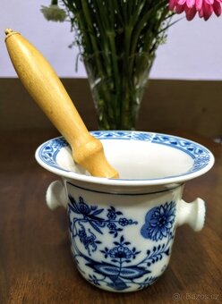 Modrý porcelán cibulák Hmoždíř Zn.Epiag - 2