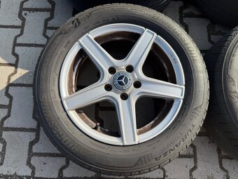 4x al kola 5x112 16 + pneu letní 205/60 R16 - 2