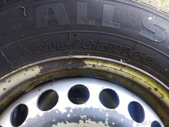 4ks 16" originální zátěžové disky VW T5 T5.1 215/65 R16C - 2