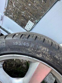 ALU kola 5x112, pneu 195/45/16 - 2
