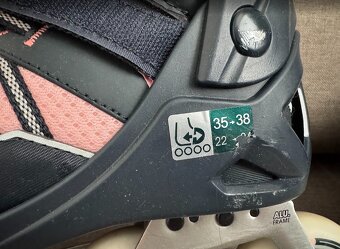 Dětské kolečkové brusle Oxelo FIT 5 – černo-růžové - 2