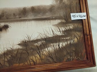 Obraz krajina s rybníkem - 2