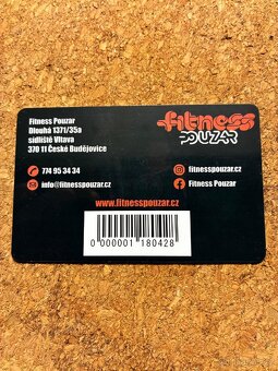Prodám půlroční permanentku do Fitness Pouzar ČB - sleva 50% - 2