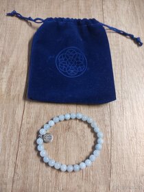 Trimakasi náramek z přírodního aquamarínu - 2