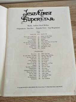 Jesus Christ Superstar- Rock Oper- noty - 2