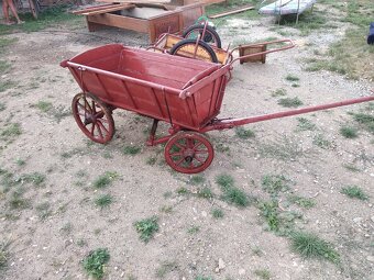 dřevěný vozík žebřiňák - 2