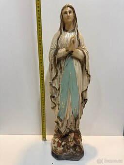 Starožitná soška Panny Marie - 2