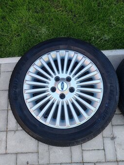 ALU kola Ford + letní pneu - Goodyear 205/55 R16 - 2