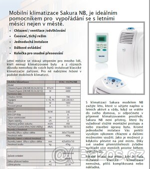 Mobilní klimatizace Sakura STAC 15 CPA/NB - 2