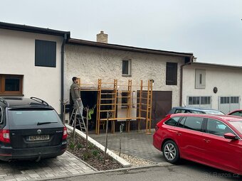Knihovna, regály, úložný prostor, police dřevěné lakované - 2