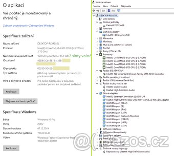 HP ProDesk: i3-6100 / NOVÝ SSD 256 GB / 16 GB RAM / FAKTURA - 2