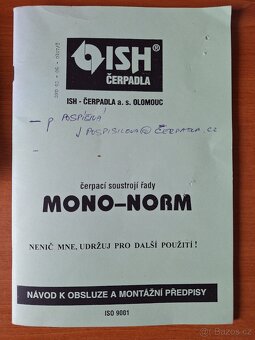 Závlahové čerpadlo IHS Olomouc - 2