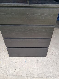 Ikea komoda Malm 4 zásuvky černá - 2