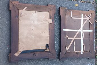 2x starý větší obrazový rám - 2