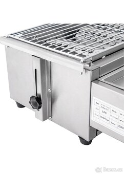 zahradní gril z nerezové oceli, plynový gril. - 2