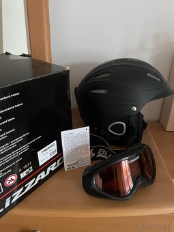 Pánské lyže značky Salamon, lyžáky, hůlky, přilba - 2