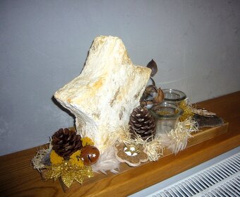 dekorace svícen zimní - 2