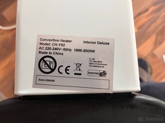Konvektory s termostatem 2000 W - 2