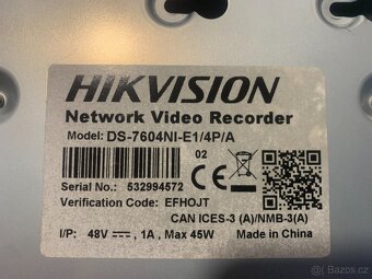 NVR Hikvision DS-7604NI-E1/4P/A - 2