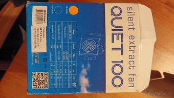 100 Quiet T (časovač) – tichý koupelnový ventilátor - 2
