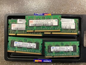 Paměti DDR 2 pro MacBooky a notebooky 5x512 MB - 2