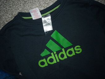 Sportovní svetr a mikina Adidas vel 134-140, cena za oboje - 2