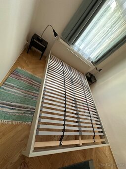 Ikea postel 140x200 cm, ram postele, rosty + matrace - 2
