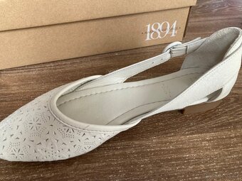 Bile kozene baleriny Bata v.37 NOVE - 2