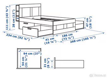 Postel ikea Brimnes - 2