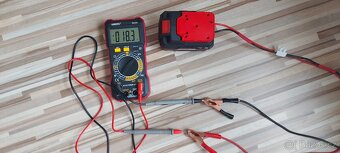 Startovací kabely+redukce pro Aku batrii Parkside 20V. - 2